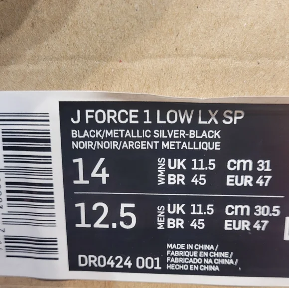 NWT JACQUEMUS X NIKE J FORCE SNEAKER SHOES MENS SZ 12.5 - Picture 12 of 12